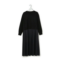 ニットセットアップ プリーツコンビ ワンピース