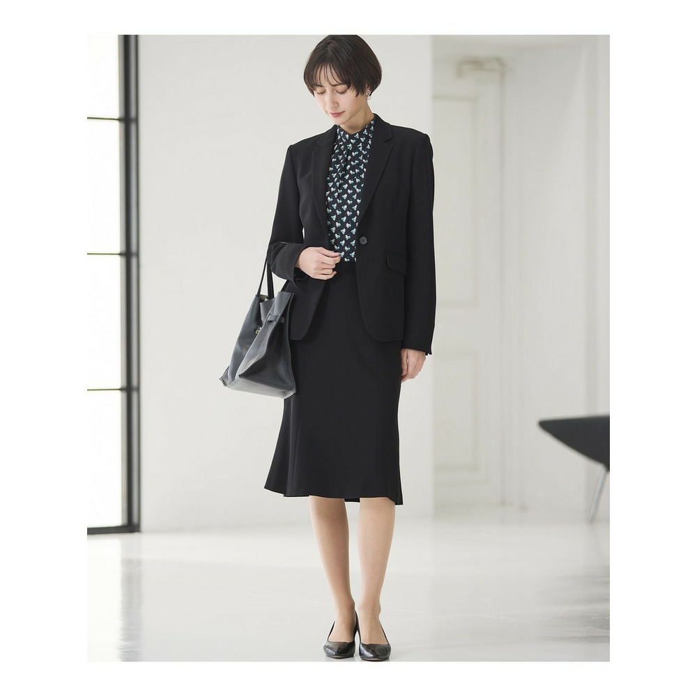 モダンアートプリントギャザーブラウス4