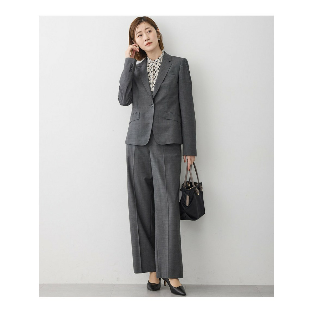 モダンアートプリントギャザーブラウス7