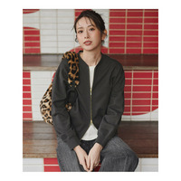 【WEB＆一部店舗限定】クリアコットンテリー ダブルジップ ブルゾン