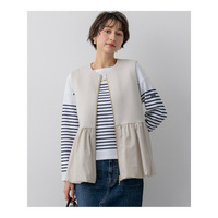 コットンダンボール ペプラム ジレ アウター