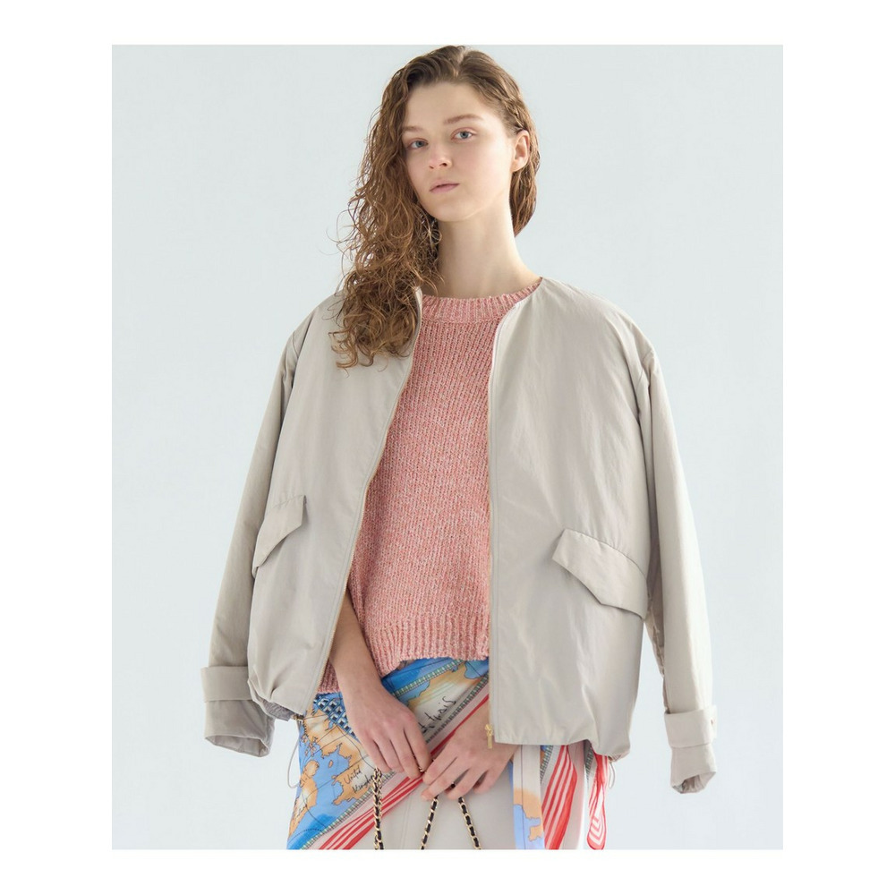 ライトパディング ノーカラー アウター