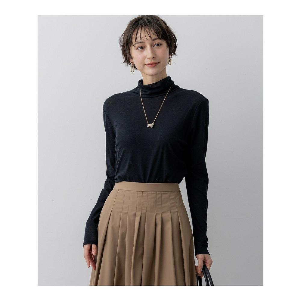 シアーフライス レイヤード タートル カットソー1