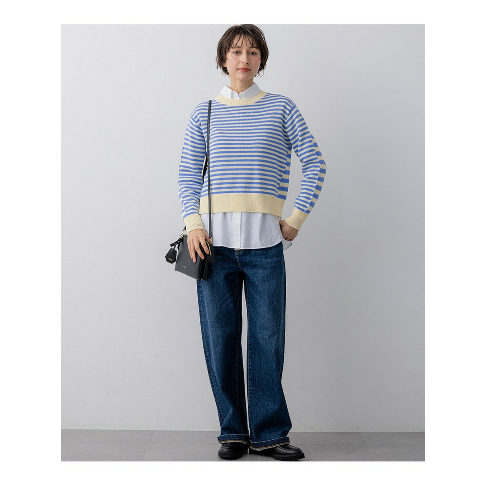 コットンギマ クルーネック ニット10