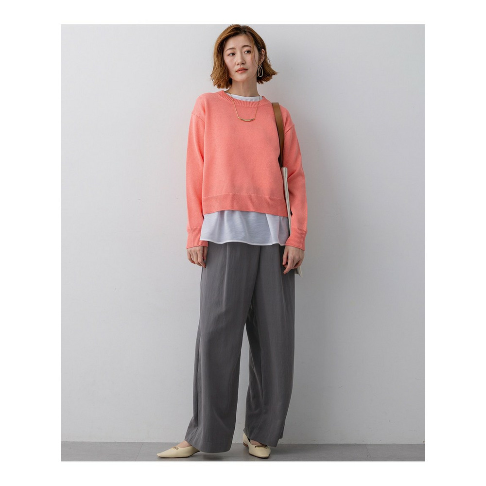 コットンギマ クルーネック ニット2