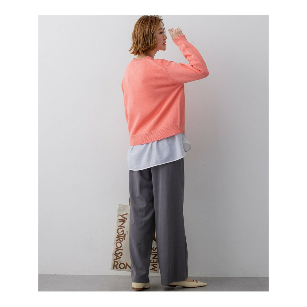 コットンギマ クルーネック ニット3