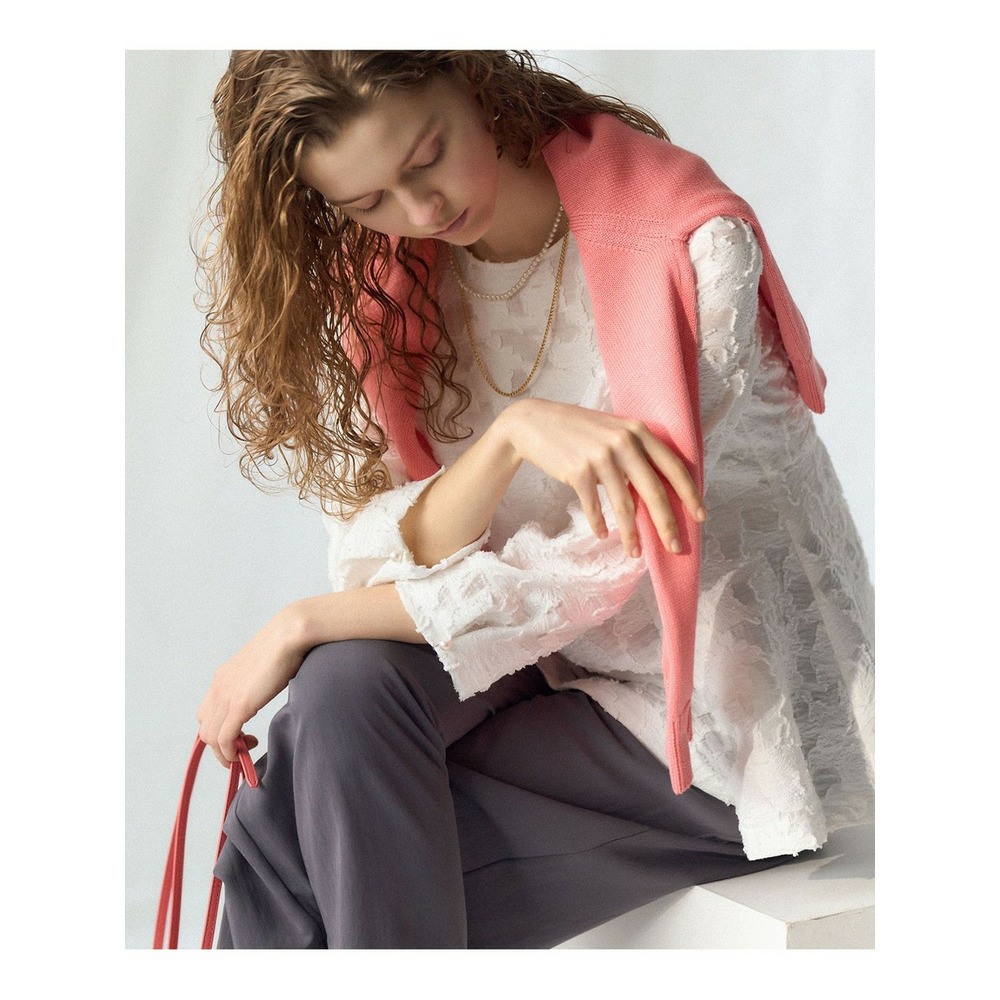 コットンギマ クルーネック ニット4