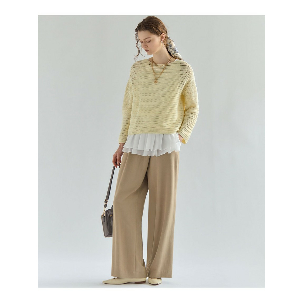 コットンギマ ボートネック ニット11