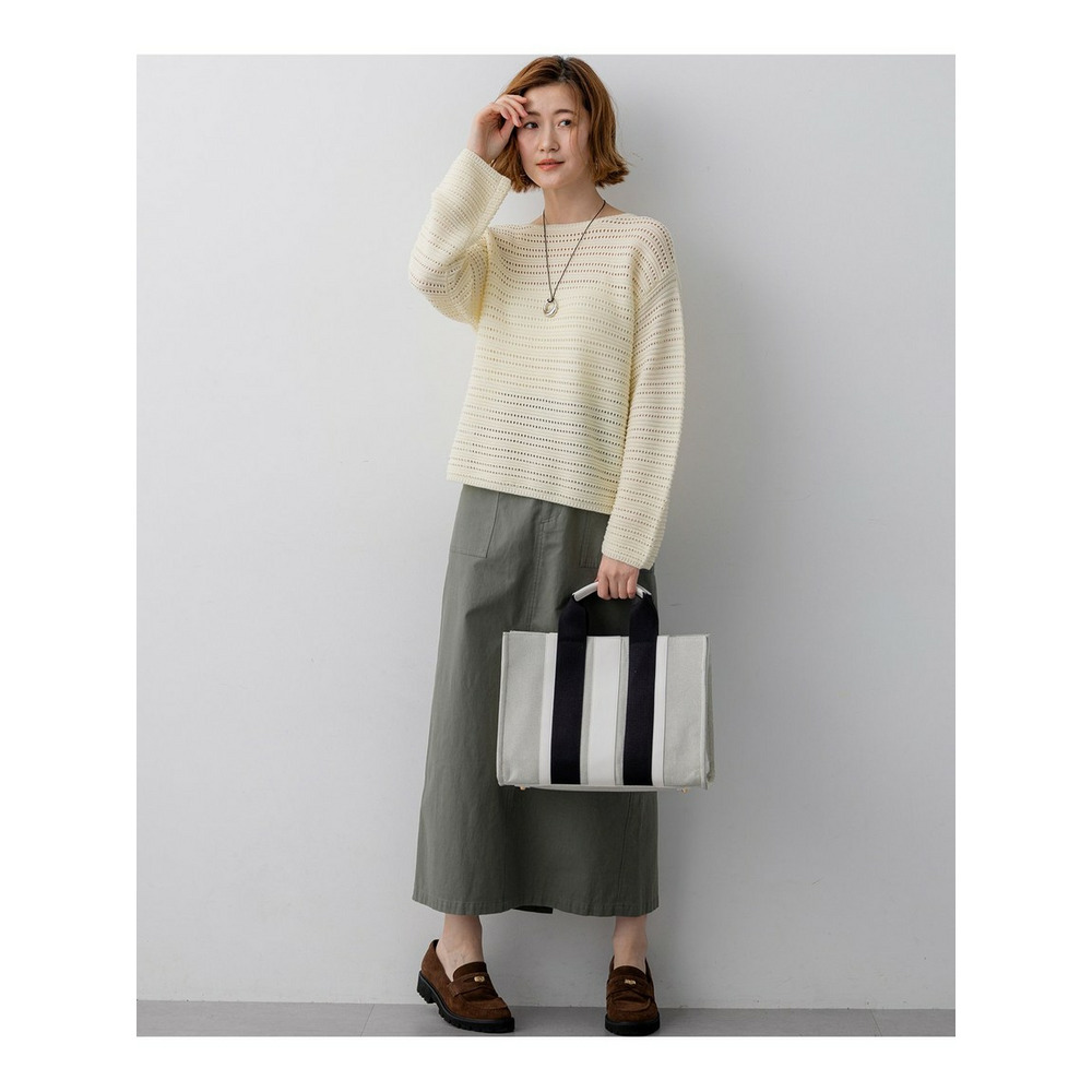 コットンギマ ボートネック ニット12