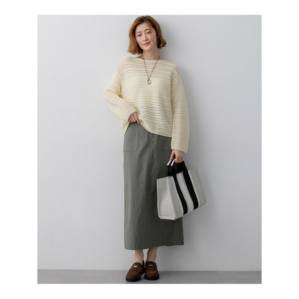 コットンギマ ボートネック ニット13