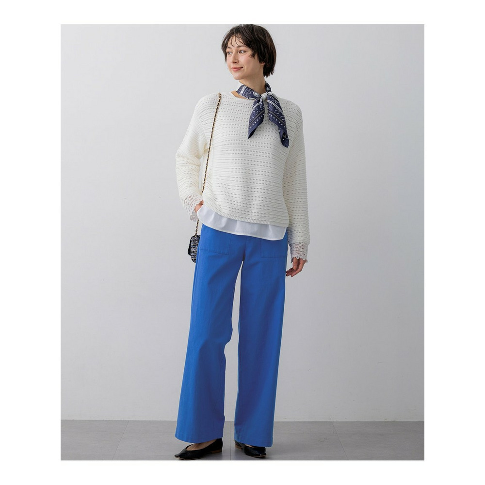 コットンギマ ボートネック ニット5