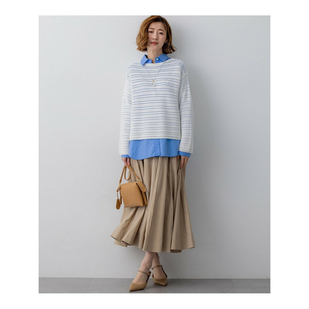 コットンギマ ボートネック ニット6