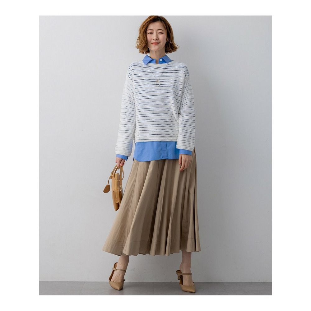 コットンギマ ボートネック ニット7