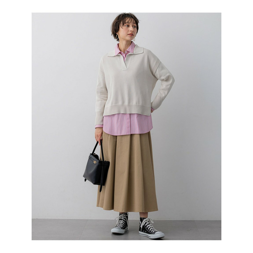 コットンギマ スキッパー ニット8