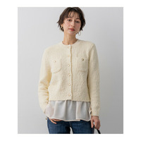 ファンシーツィーディー ポケットデザイン カーディガン