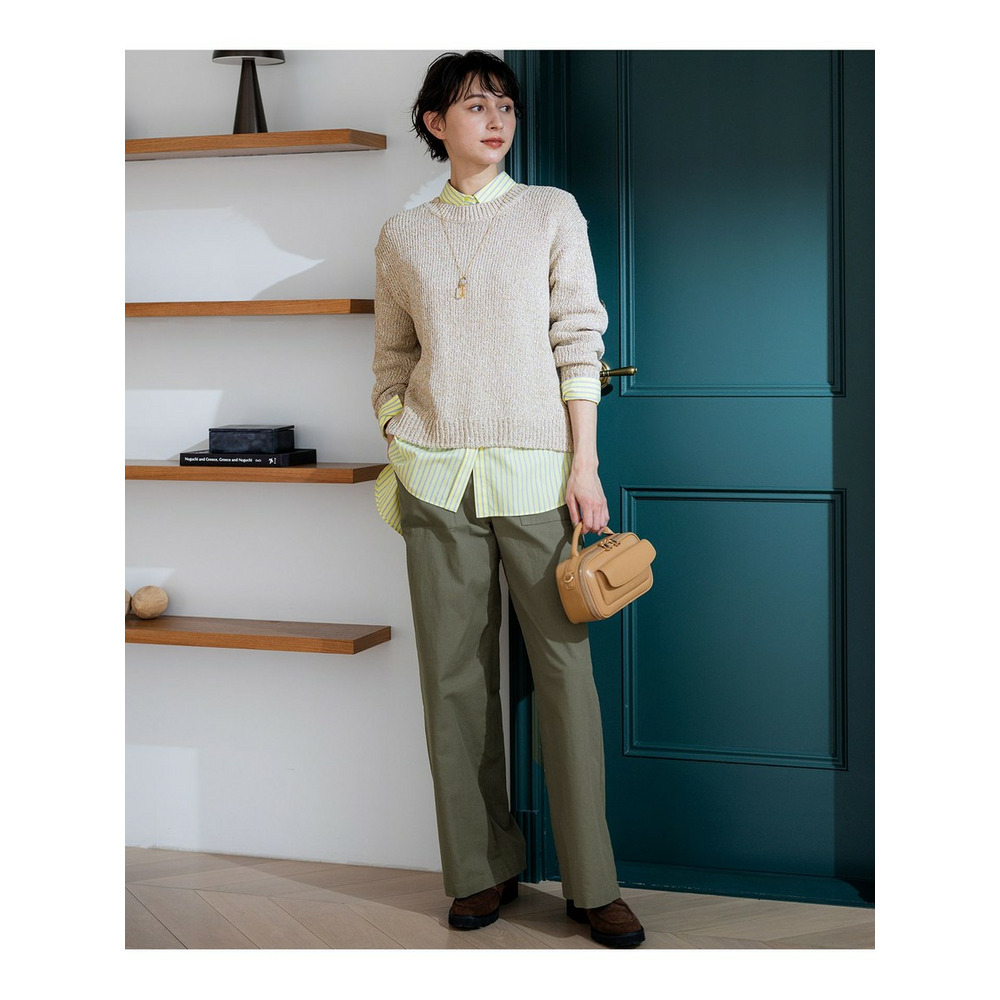 コットンコードミックス クロップド ニット5