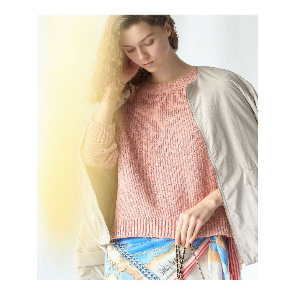 コットンコードミックス クロップド ニット6