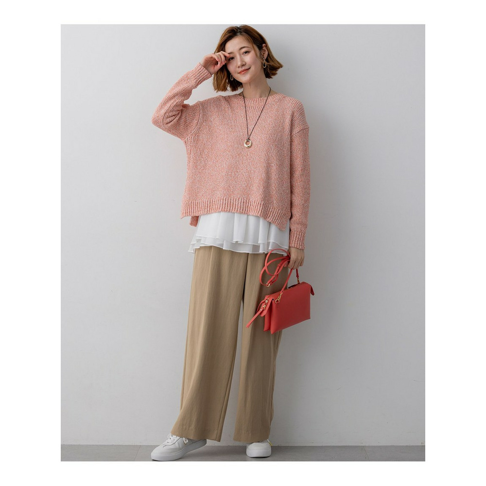 コットンコードミックス クロップド ニット8