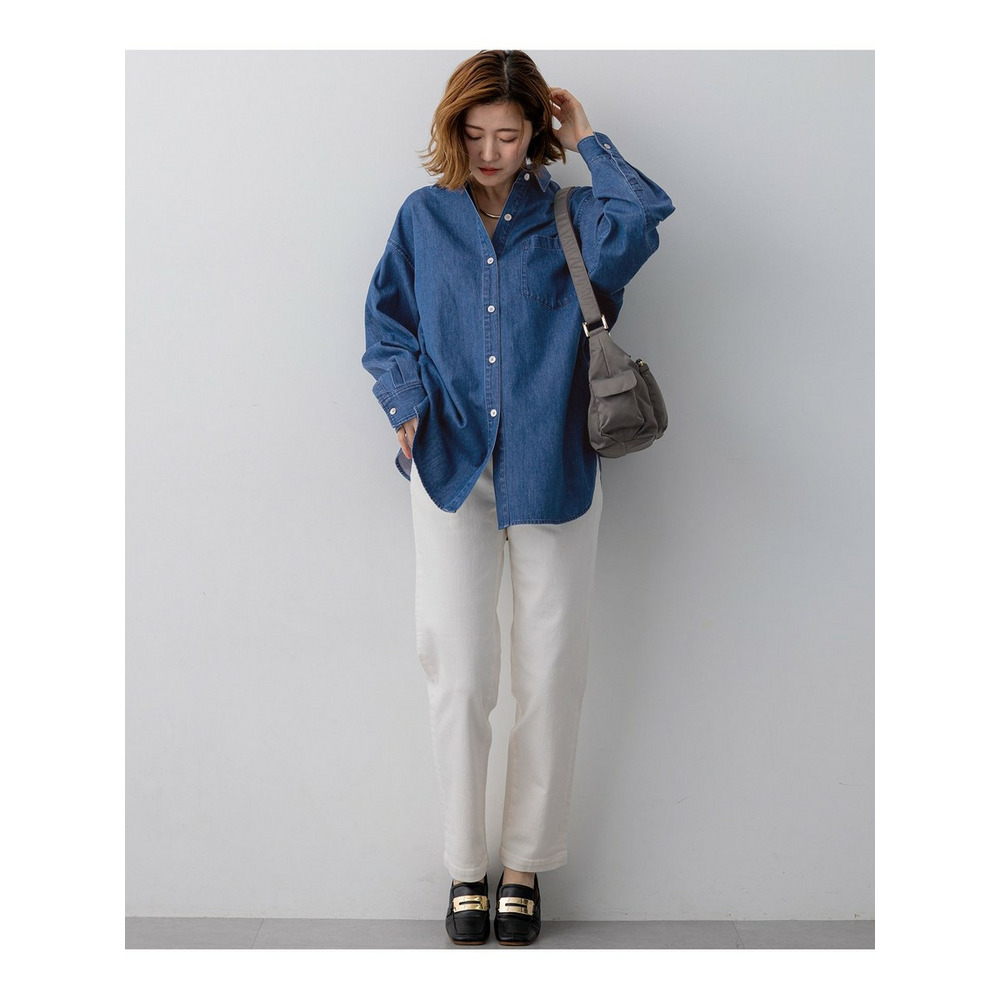 ライトダンガリー デニムシャツ5