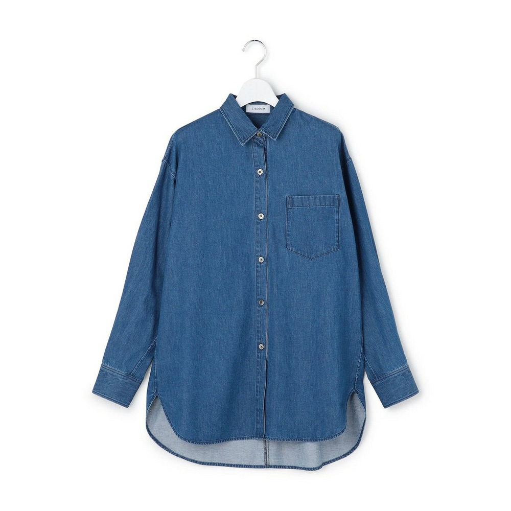 ライトダンガリー デニムシャツ7