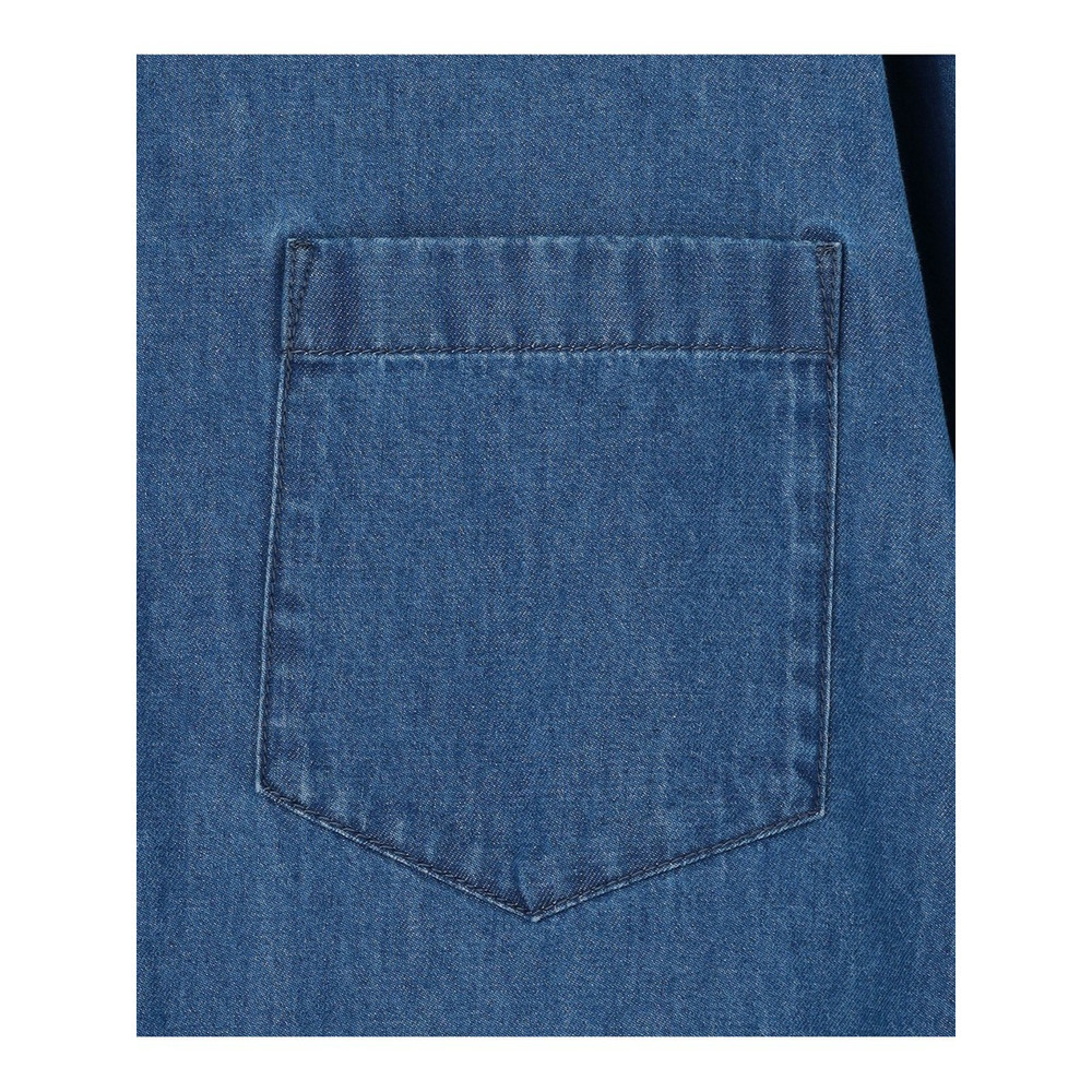 ライトダンガリー デニムシャツ9