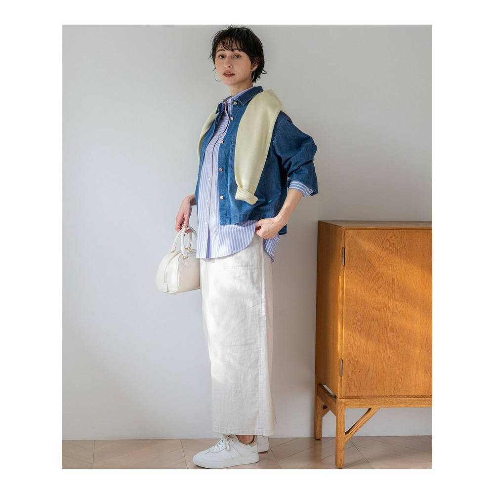 ライトダンガリー デニムショートシャツ11