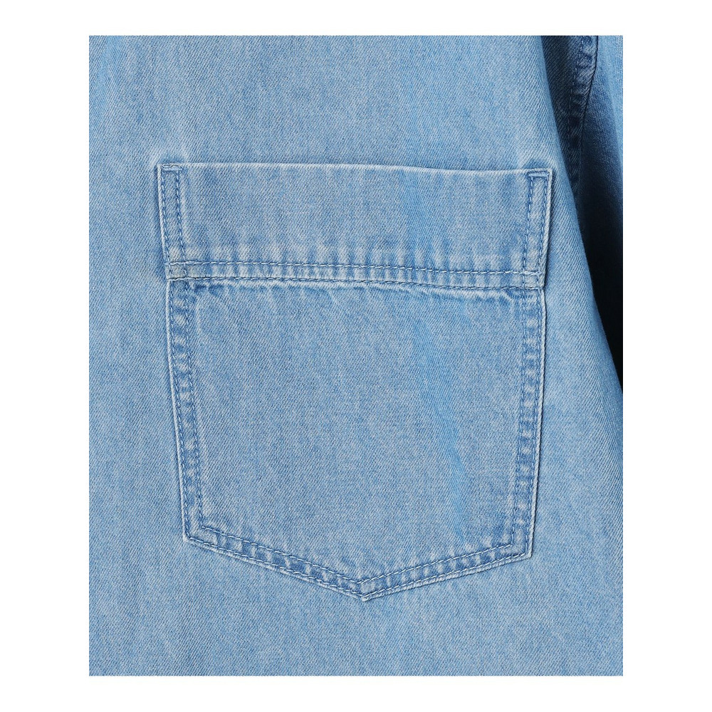 ライトダンガリー デニムショートシャツ17