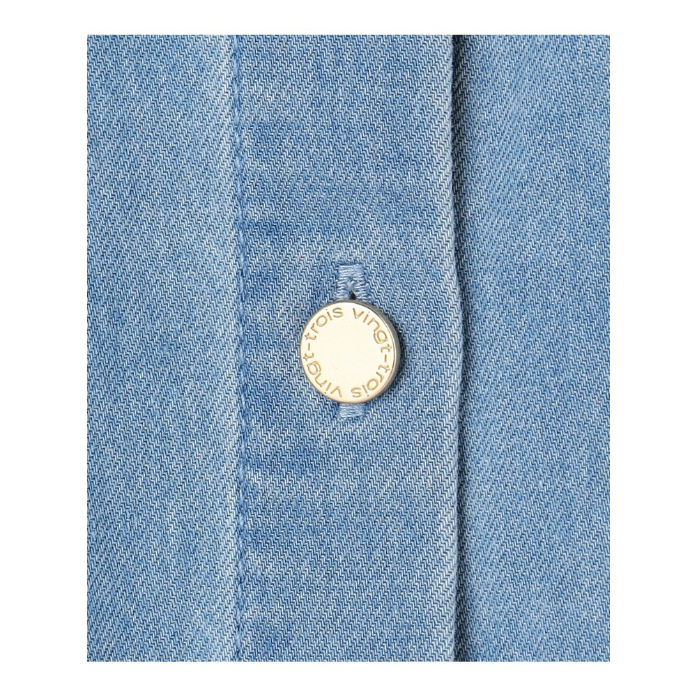 ライトダンガリー デニムショートシャツ18