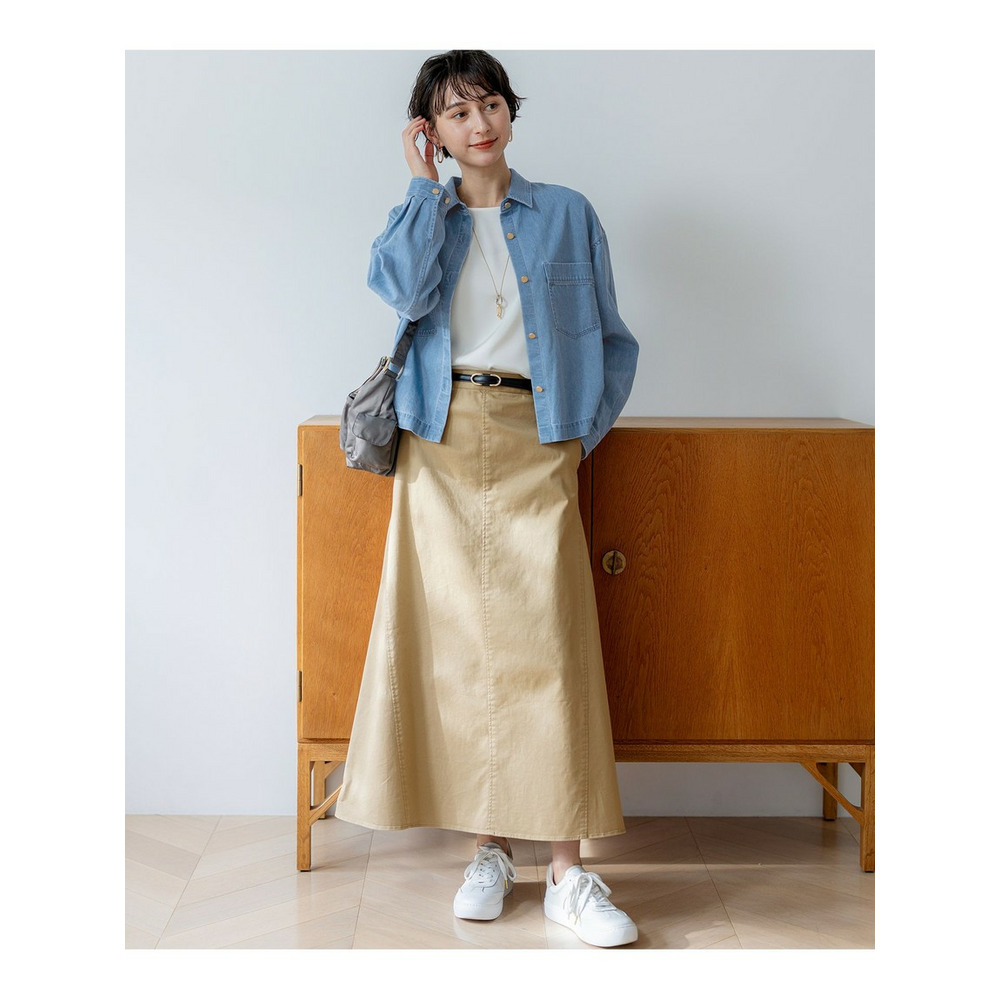 ライトダンガリー デニムショートシャツ6