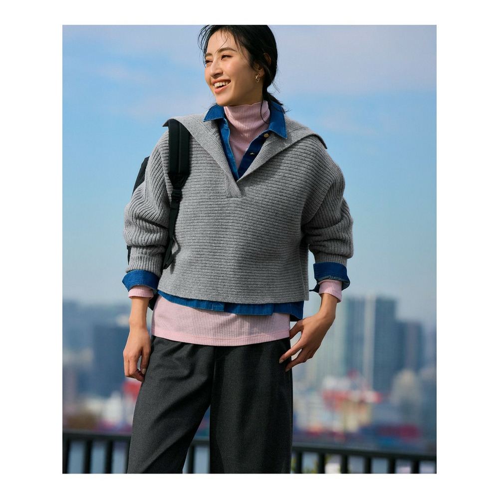 ライトダンガリー デニムショートシャツ9