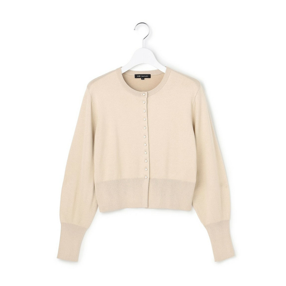 【APPLAUDIR】コンパクト ラメカーディガン1