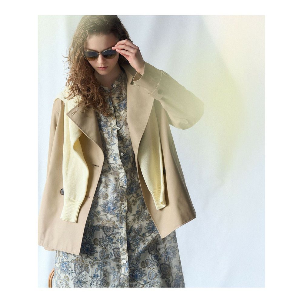 Ericaキャラコ ペイズリープリント シャツワンピース2