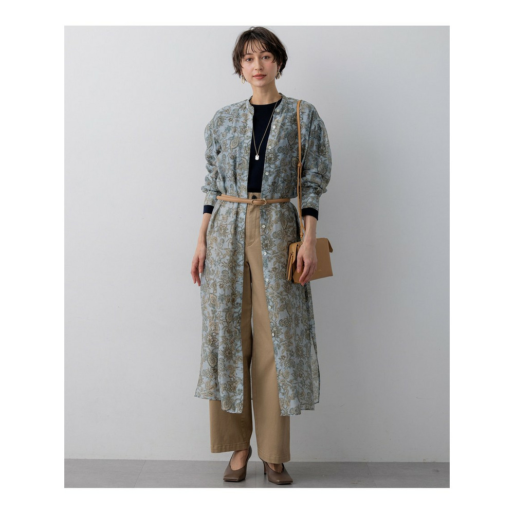 Ericaキャラコ ペイズリープリント シャツワンピース7