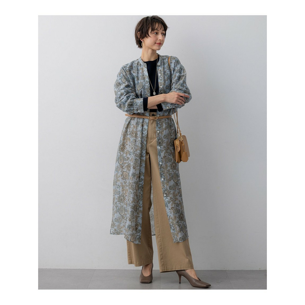 Ericaキャラコ ペイズリープリント シャツワンピース8