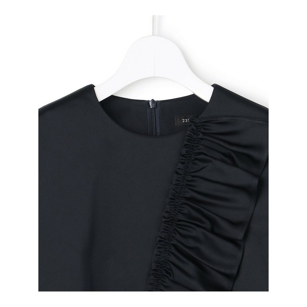 【APPLAUDIR】クリアダブルサテン フリルデザイン ブラウス3