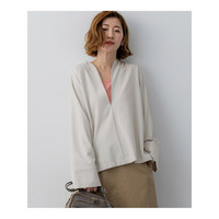 コンパクトツイル Vネック カットソー