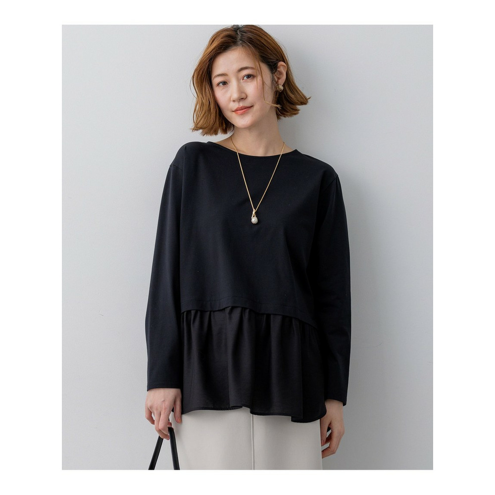 ナチュラルコットンベア シアードッキング カットソー