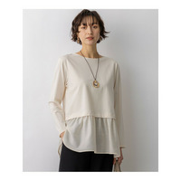 ナチュラルコットンベア シアードッキング カットソー