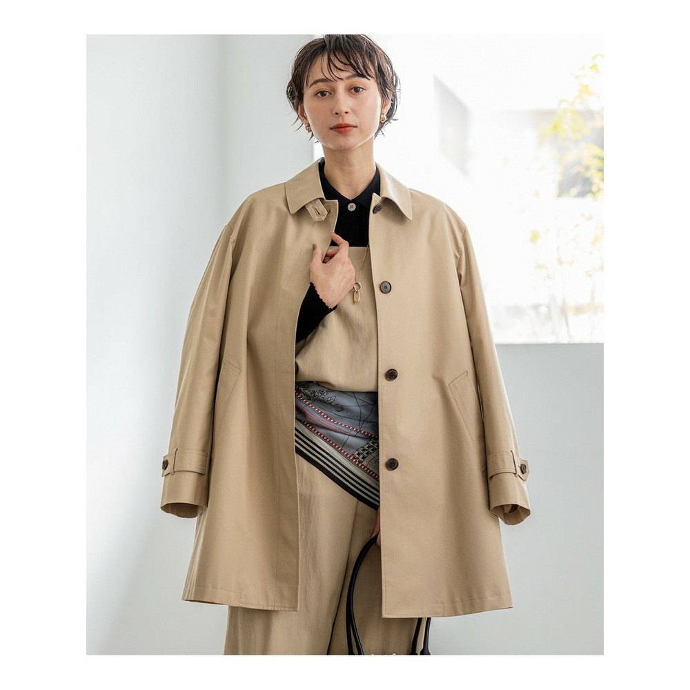 エアータンブラー TCギャバジン ステンカラー コート