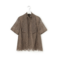 【APPLAUDIR】Brocheリボンブーケレース ブラウス