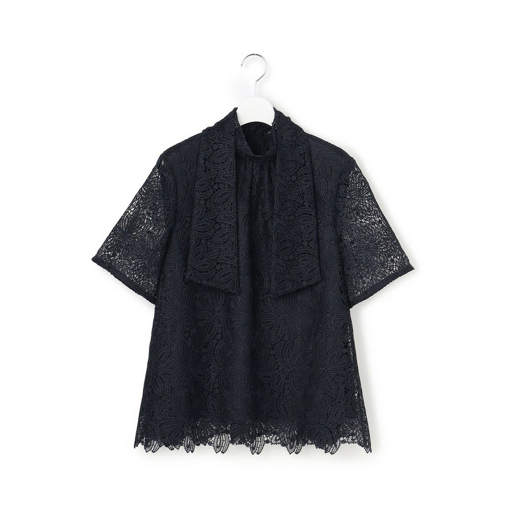 【APPLAUDIR】Brocheリボンブーケレース ブラウス1