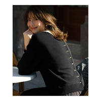 【WEB&一部店舗限定】バイカラーデザイン 2WAY ニット