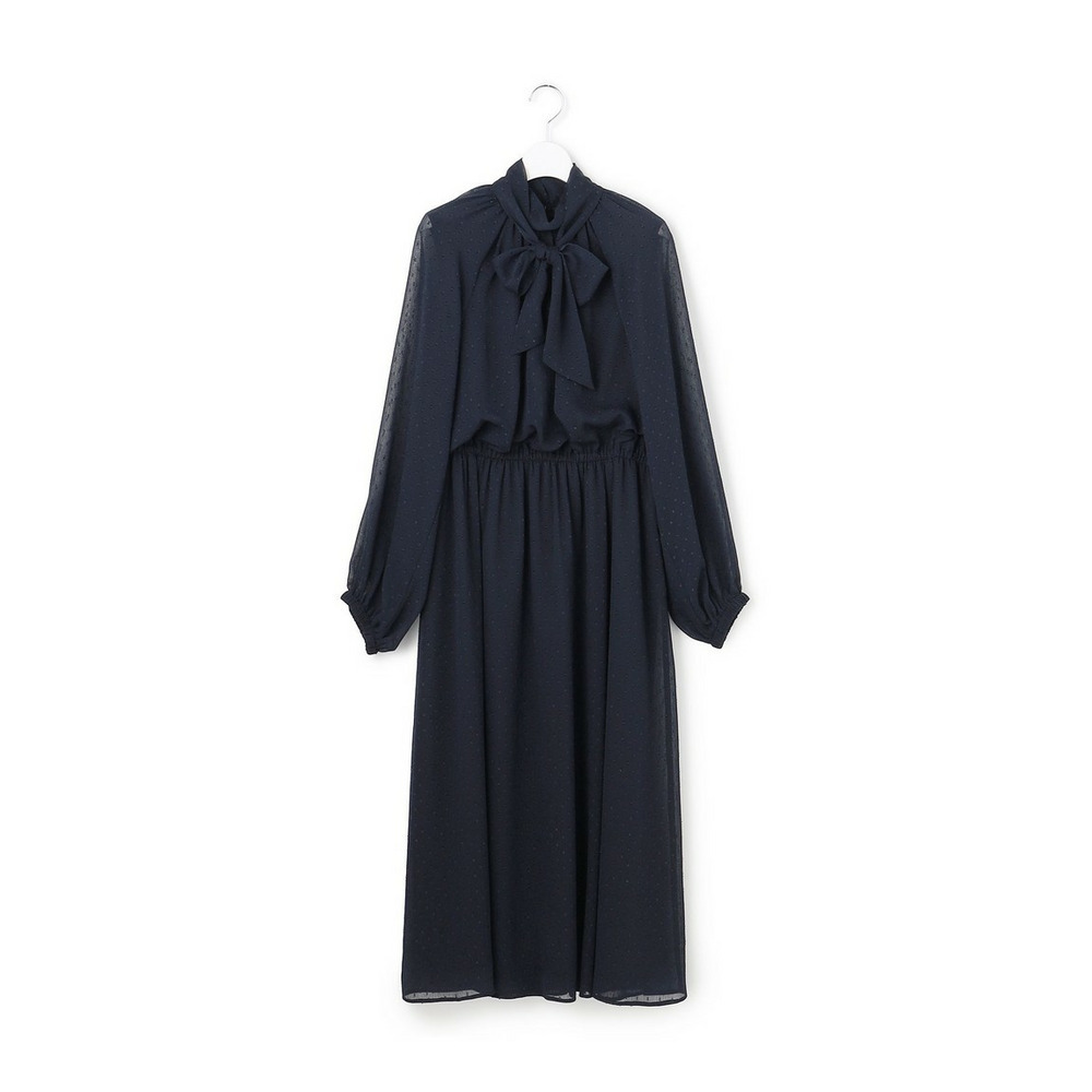 【APPLAUDIR】ドットクレープシフォン ドレス