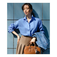 【見上愛さん着用/VERY・FUDGE掲載】CANCLINI シャーティング ベーシックシャツ