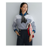 Armor-lux パネルボーダー クロップド カットソー