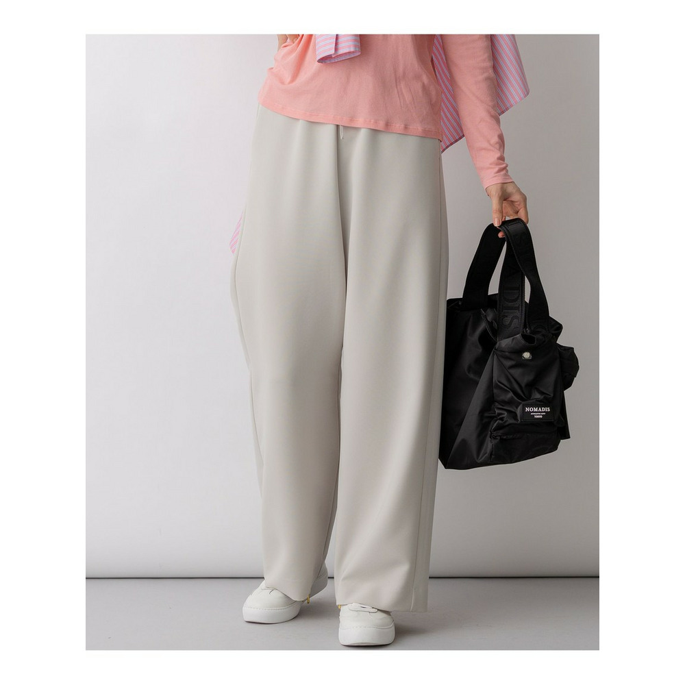 ストレッチダブルクロス ワイドパンツ