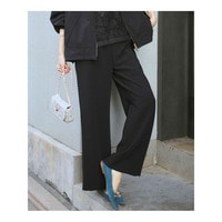 ストレッチダブルクロス ワイドパンツ