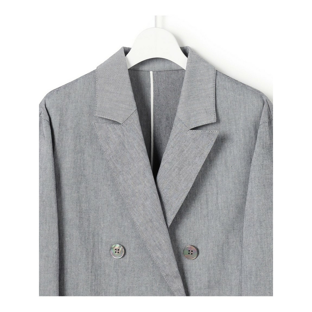 スラブツイルストレッチ オーバーサイズ ダブルジャケット11