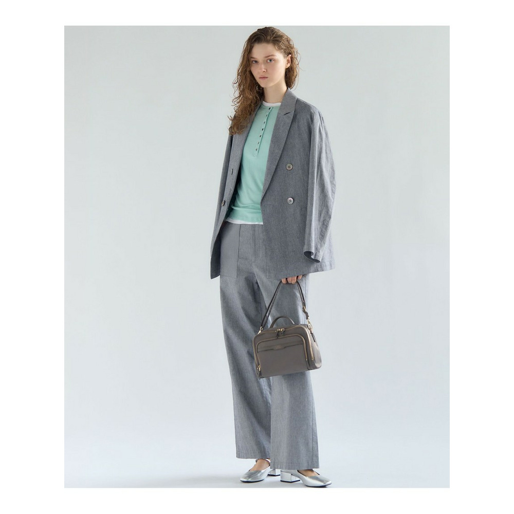 スラブツイルストレッチ オーバーサイズ ダブルジャケット3