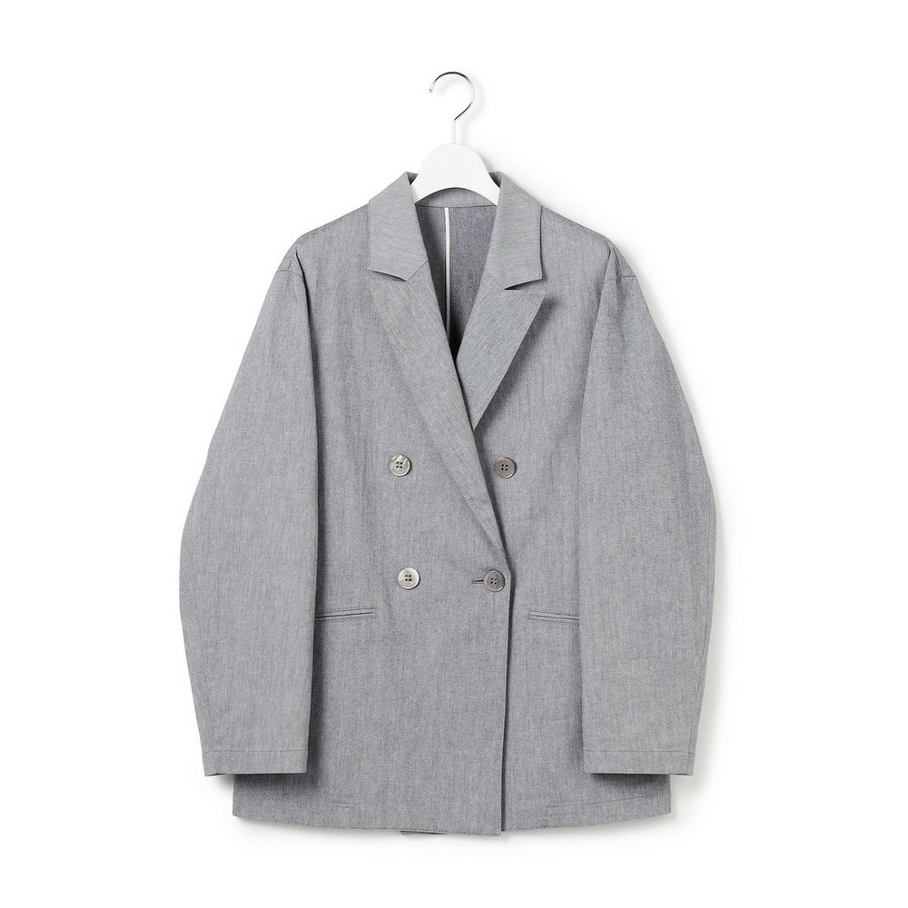 スラブツイルストレッチ オーバーサイズ ダブルジャケット9